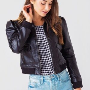 BB DAKOTA Faux Leather Jacket